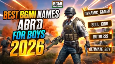 Best BGMI Names for Boys 2026