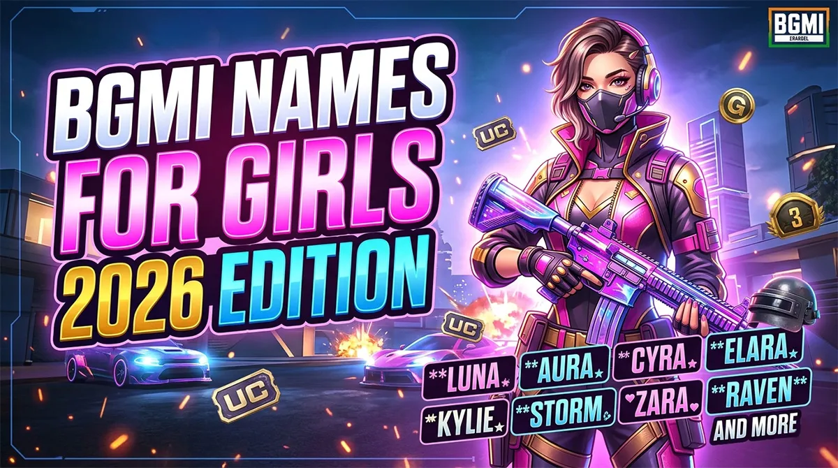 Best BGMI Names for Girls 2026 – Unique, Stylish & Pro