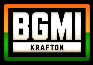 bgmi krafton small logo black background