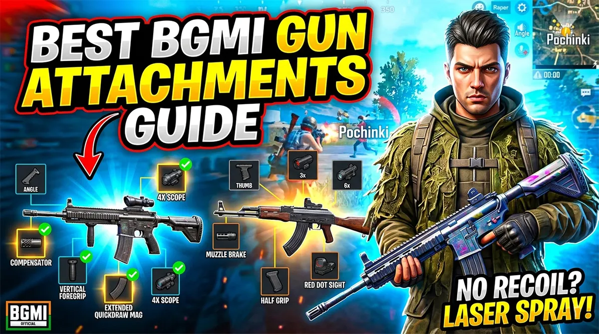 Best BGMI Gun Attachments Guide