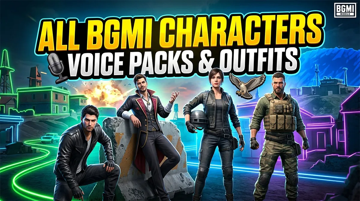 BGMI Characters, Voices & Customization Guide