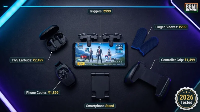 Best BGMI Gaming Accessories 2026: Triggers, Buds & More