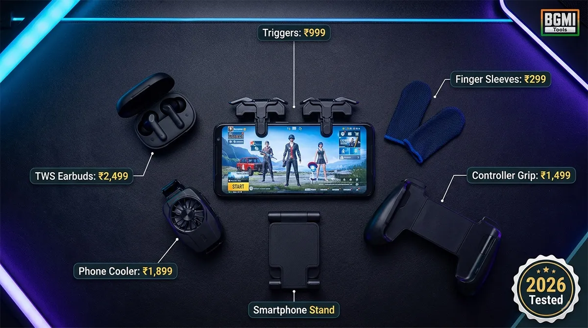 Best BGMI Gaming Accessories 2026: Triggers, Buds & More