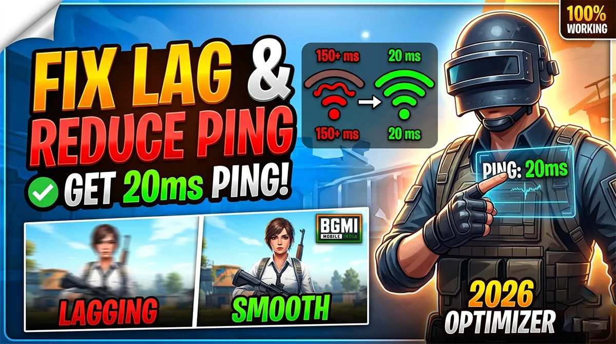 BGMI Ping Optimizer 2026: Fix Lag & Reduce Ping