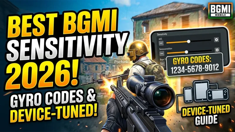BGMI Best Sensitivity for 3-Finger Claw No Gyro 2026 Guide