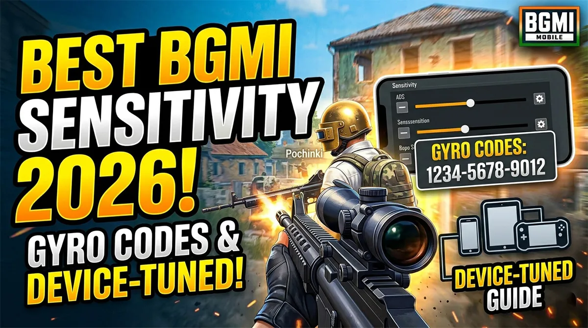 Best BGMI Sensitivity Settings 2026: Gyro Codes & Device Tuning