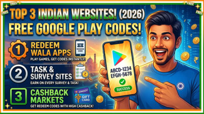 Top 3 Best Indian Websites to Earn Free Google Play Redeem Codes
