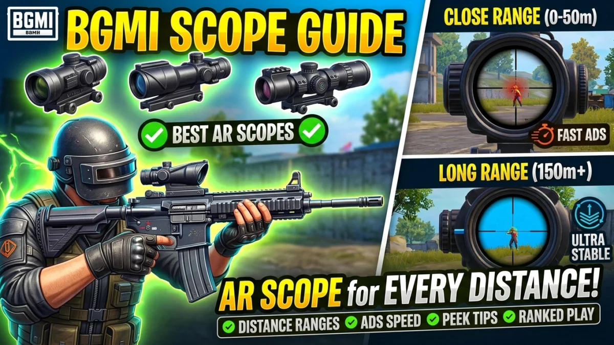 BGMI Scope Guide: Which Scope to Use at Every Distance